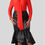 Thumbnail: Faux Leather Ruffle High-low Hem Skirt