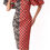 Thumbnail: Print Puff Sleeve Camo & Red Dress
