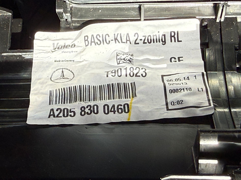 Thumbnail: 2014 MERCEDES C200 SPORT W205 HEATER MATRIX FAN BLOWER BOX UNIT A2058300460