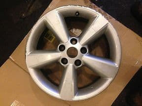 2012 NISSAN QASHQAI GENUINE OEM 17'' 5 SPOKE ALLOY WHEEL SILVER JD110 MB55