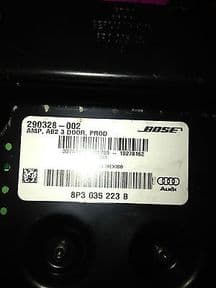 2010 AUDI A3 GENUINE BOSE AMPLIFIER RNS-E BREAKING 8P3035223B