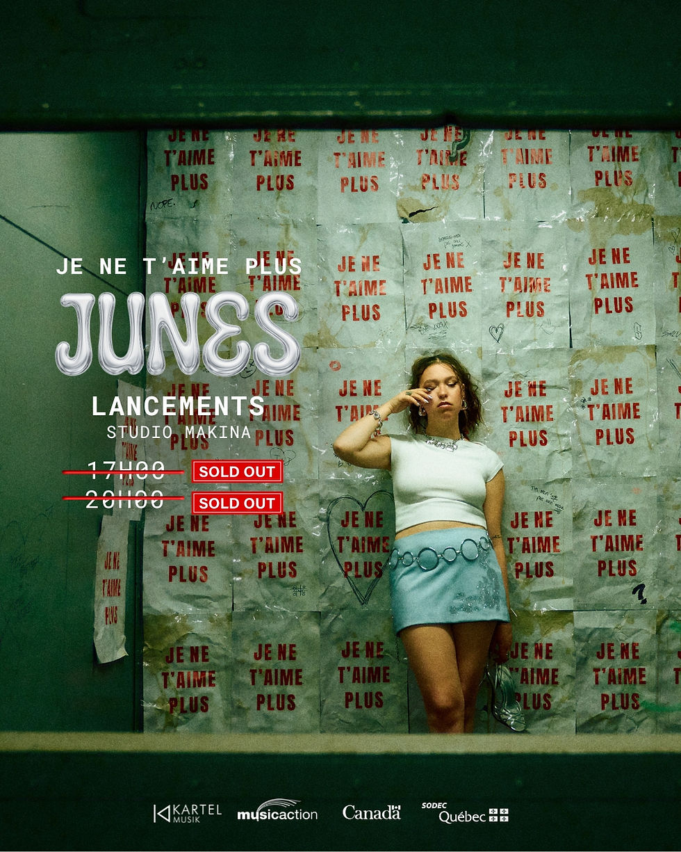 2 lancements SOLD OUT : Junes transforme le studio en expérience live pour son Mini-Album « Je ne t’aime plus »