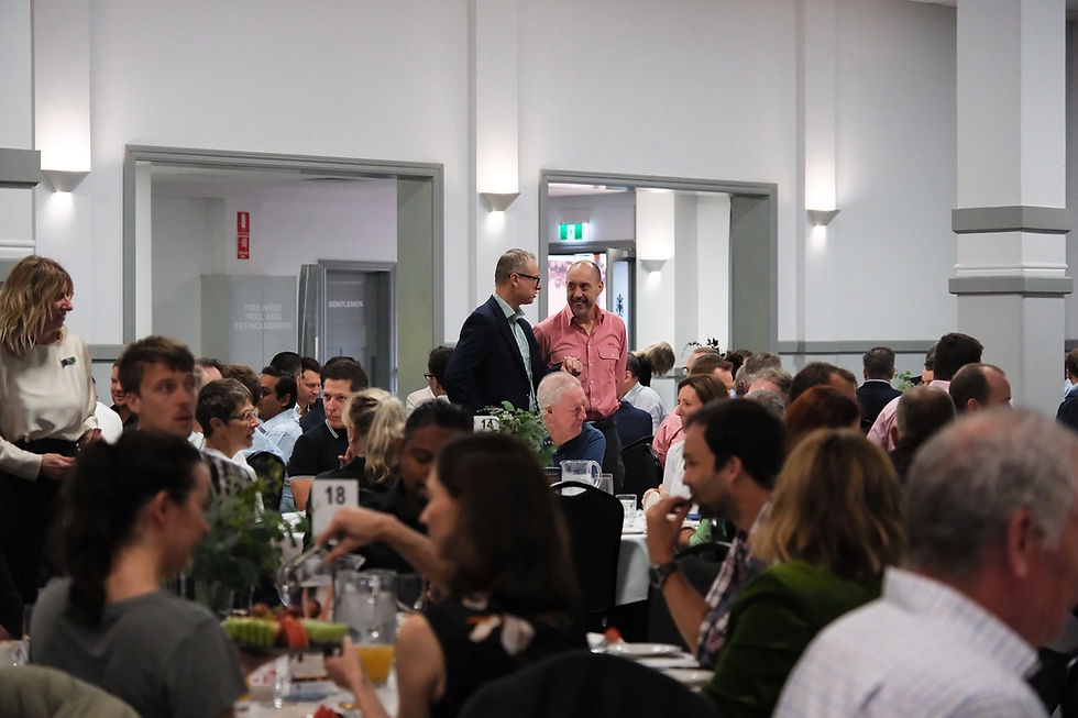 Guests talking