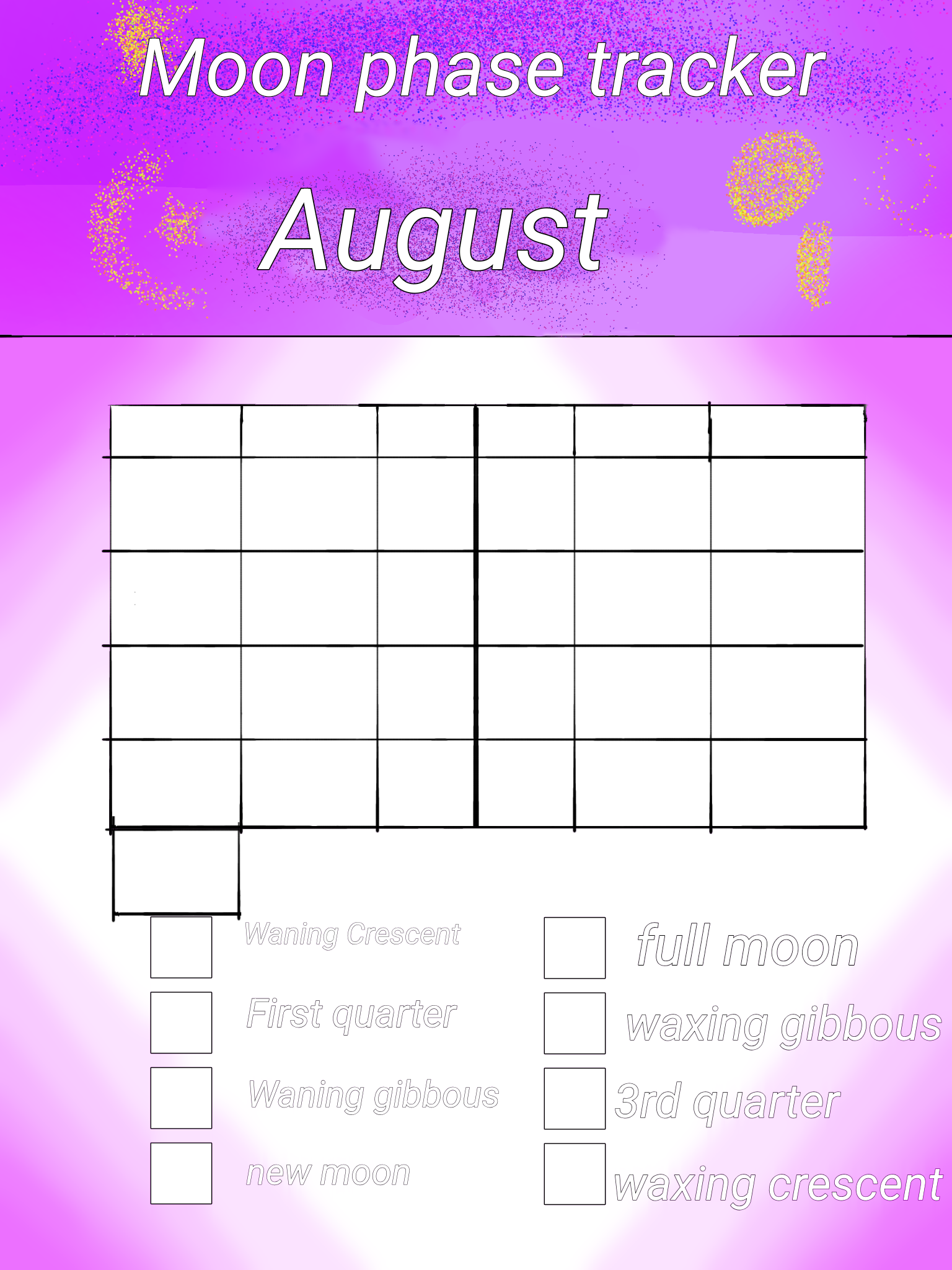 Full Moon Cycle Bundle — All 5 Templets