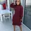 Thumbnail: Kie's Knit Ruffles Sweater Midi Dress