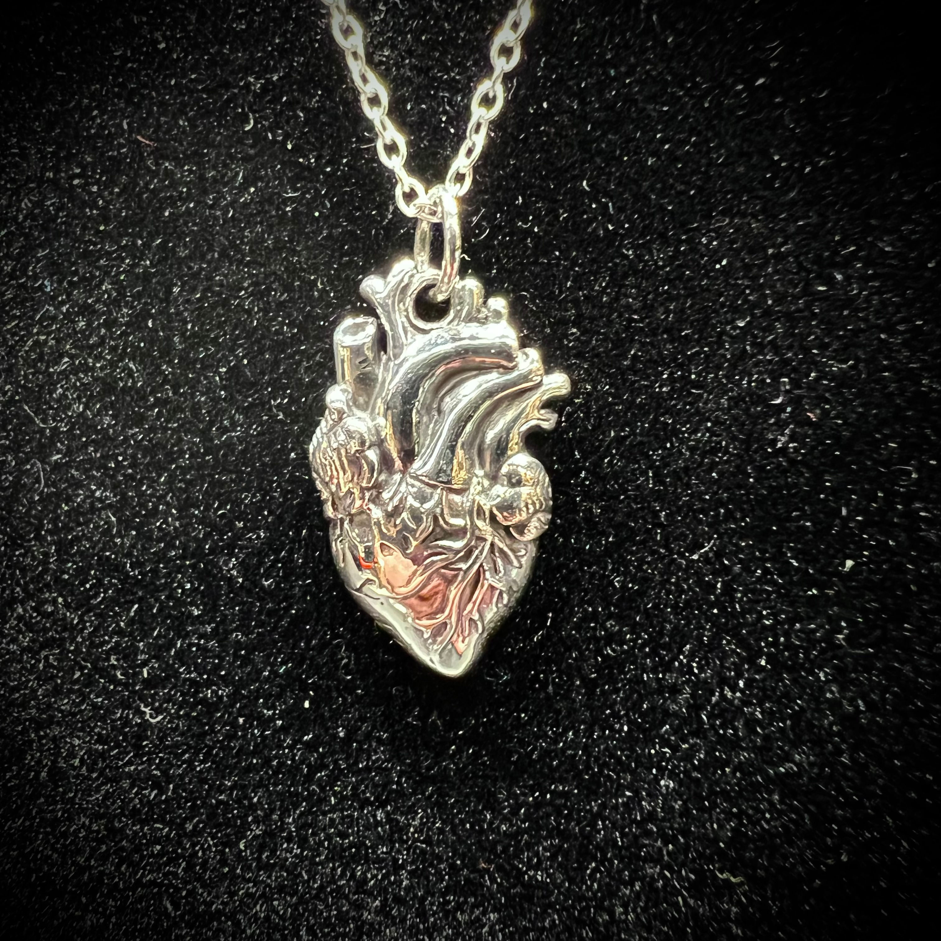 Collier argent Coeur Anatomique