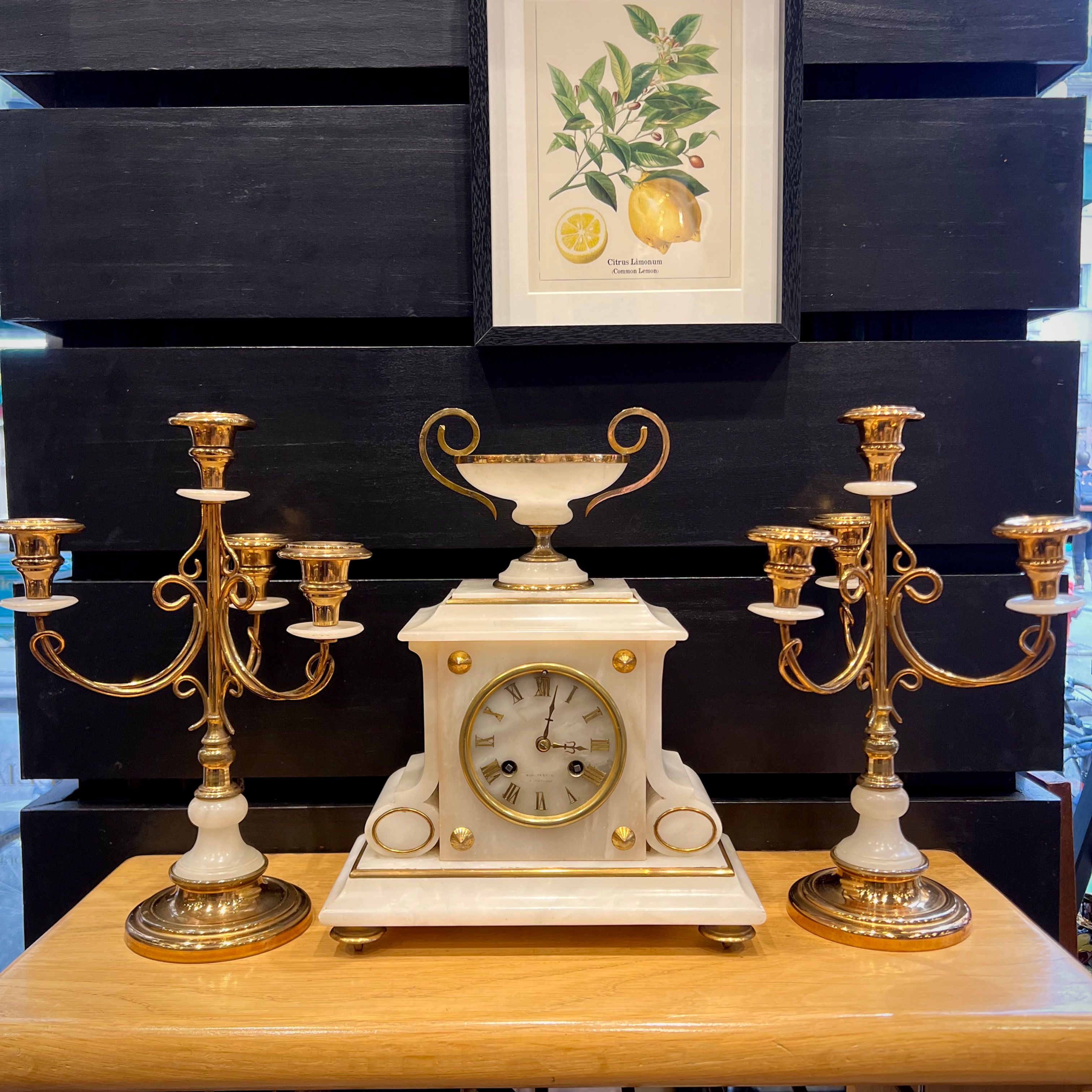 Ensemble de cheminée Napoléon III 