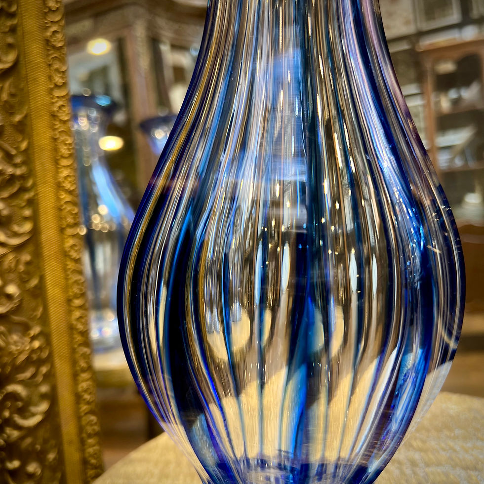 Miniature : Paire de vases en cristal Waterford (Irlande), fin XIXe siècle 