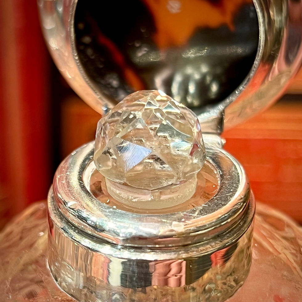 Miniature : Paire de flacons cristal et argent XIXe