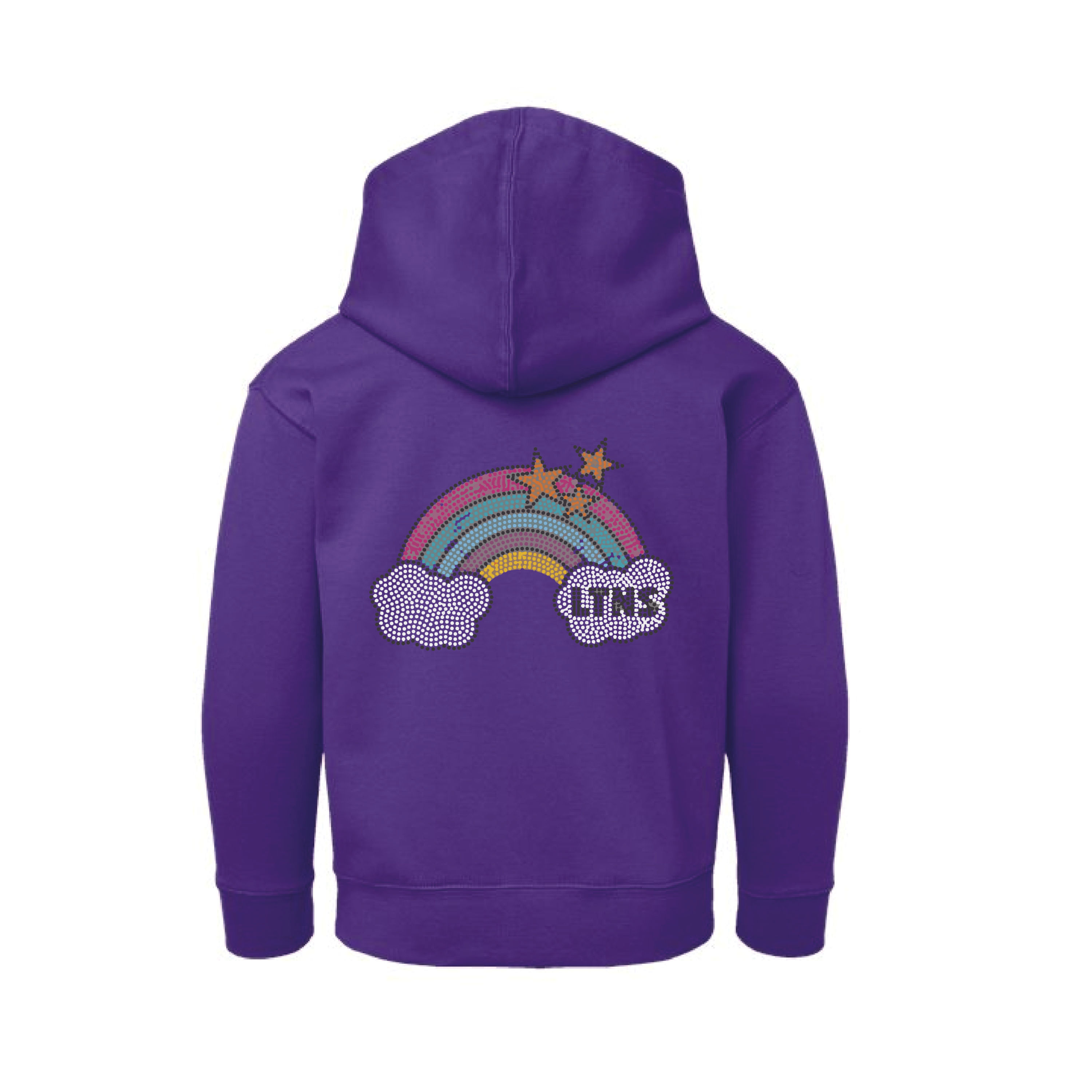 Rhinestud LTNS Rainbow Zip Up