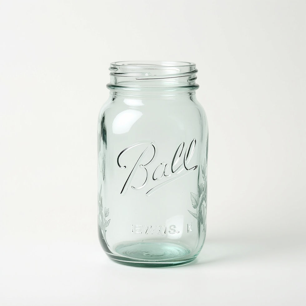 Glass Mason Jar Vase