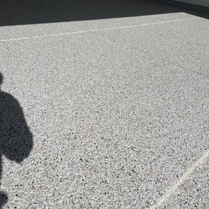 california gray epoxy floor in sacramento