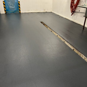 commercial kitchen urethane cement gray color in roseville