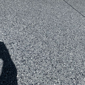 midnight epoxy garage floor in folsom