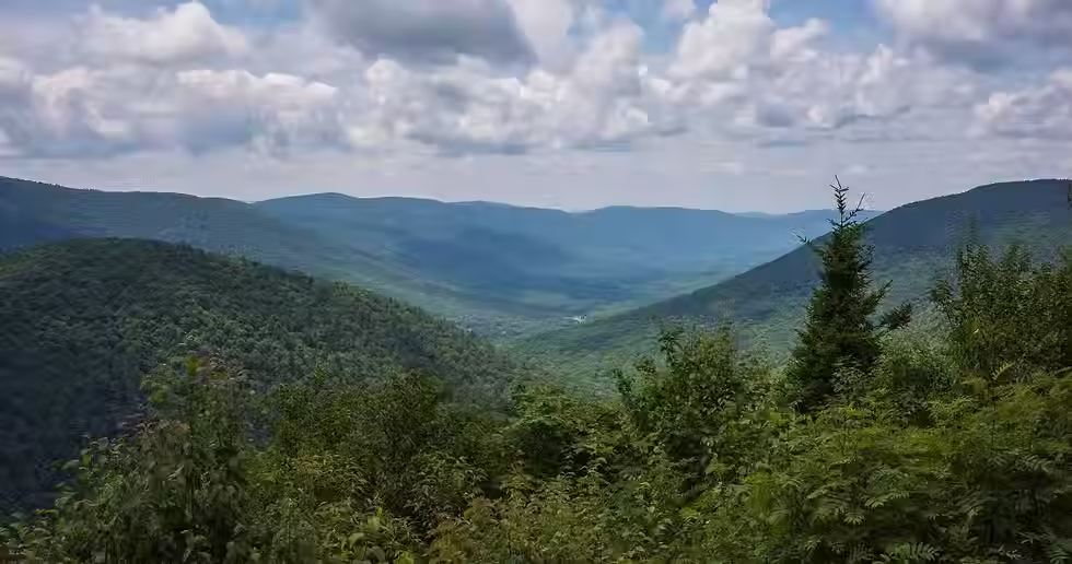 View from the peak of Hunter Mountain