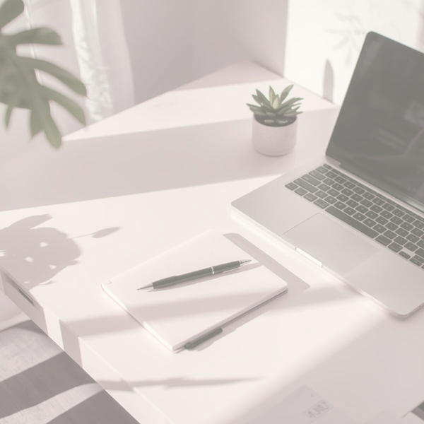 A calm desk space