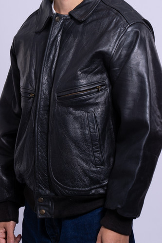 Avirex 90er Jeansjacke ASOS DESIGN – Oversize-Motocross-Jacke Aus