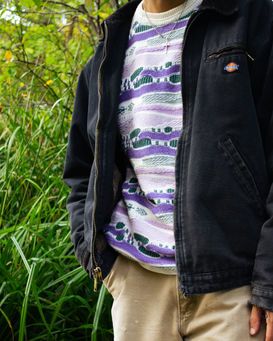 Nahaufnahme Vintage Dickies Workwear Jacke