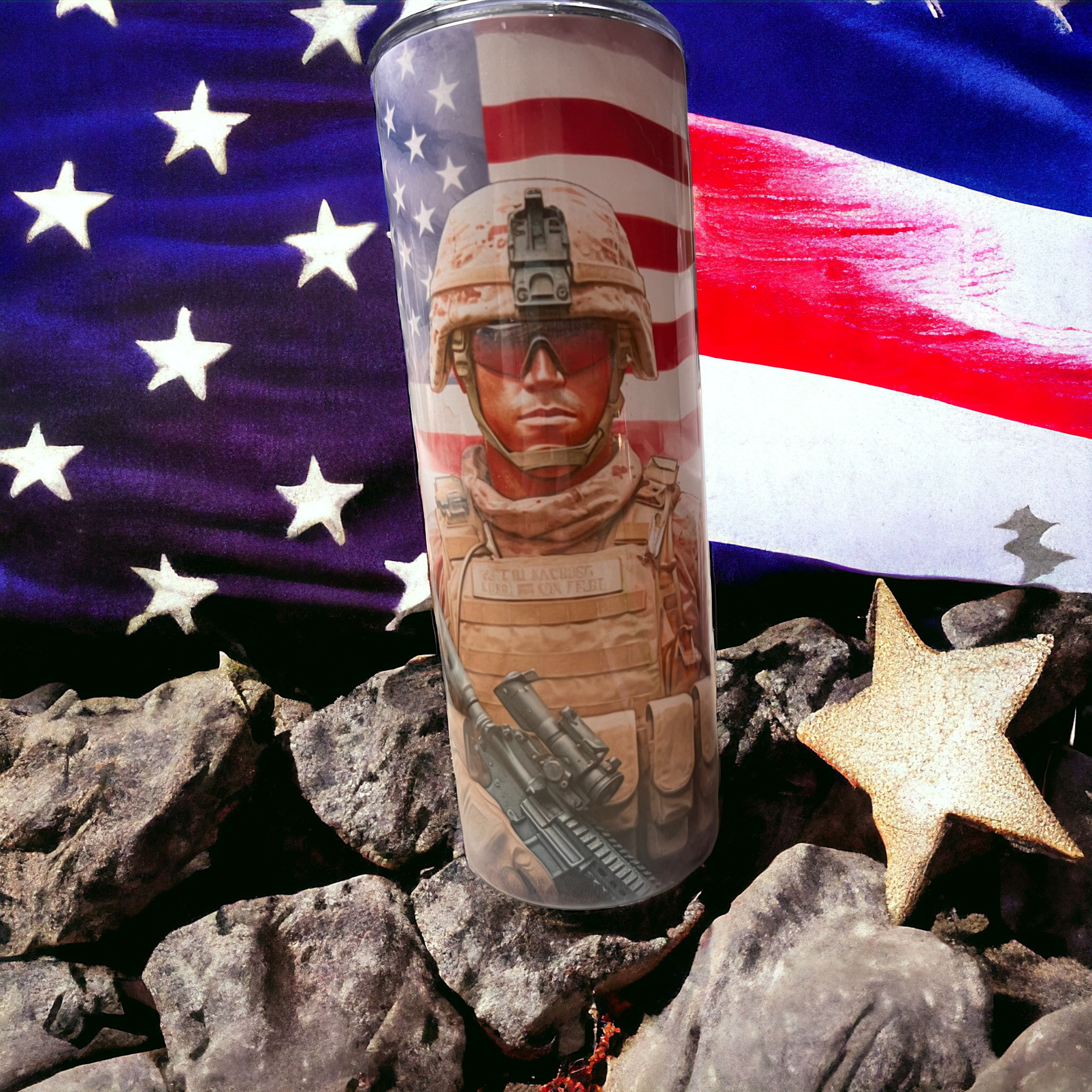 US Soldier  20oz tumbler 