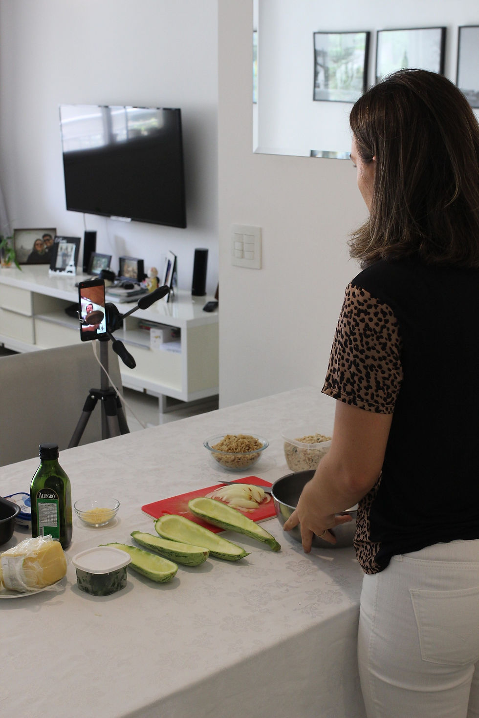 Aula on-line de culinária saudável