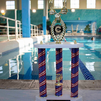 Meeker Marlins 2024 swim team trophy.