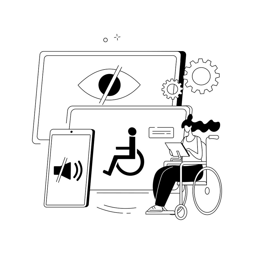 Illustration of accessible technology devices