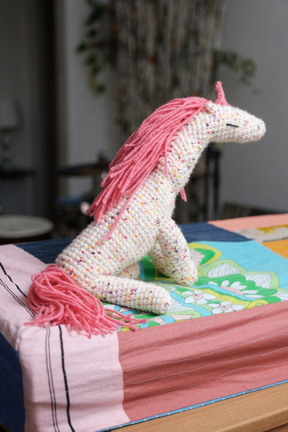 Thumbnail: Upbeat Unicorn | Pink, Confetti, Crochet