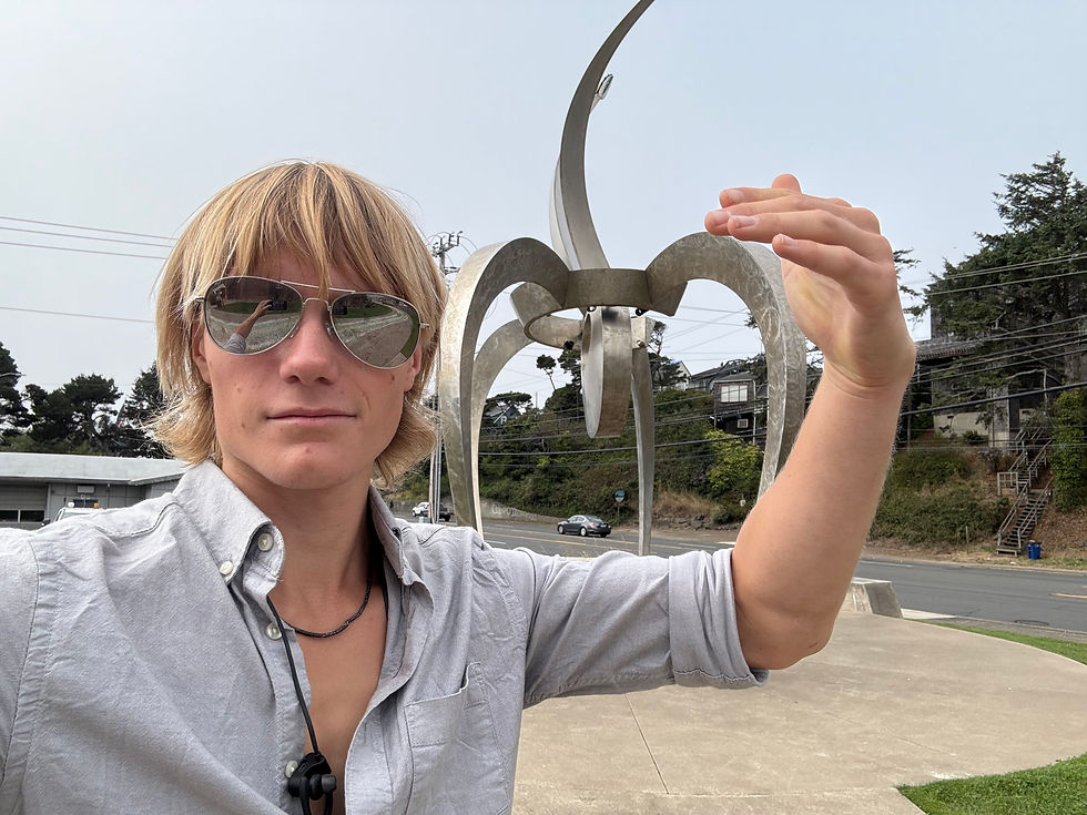 Carrying the weight of unbridled art on my shoulders