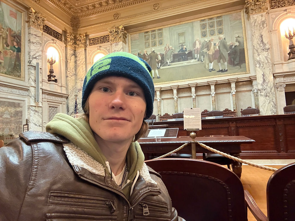 Being struck by the Wisconsin Supreme Court meeting room