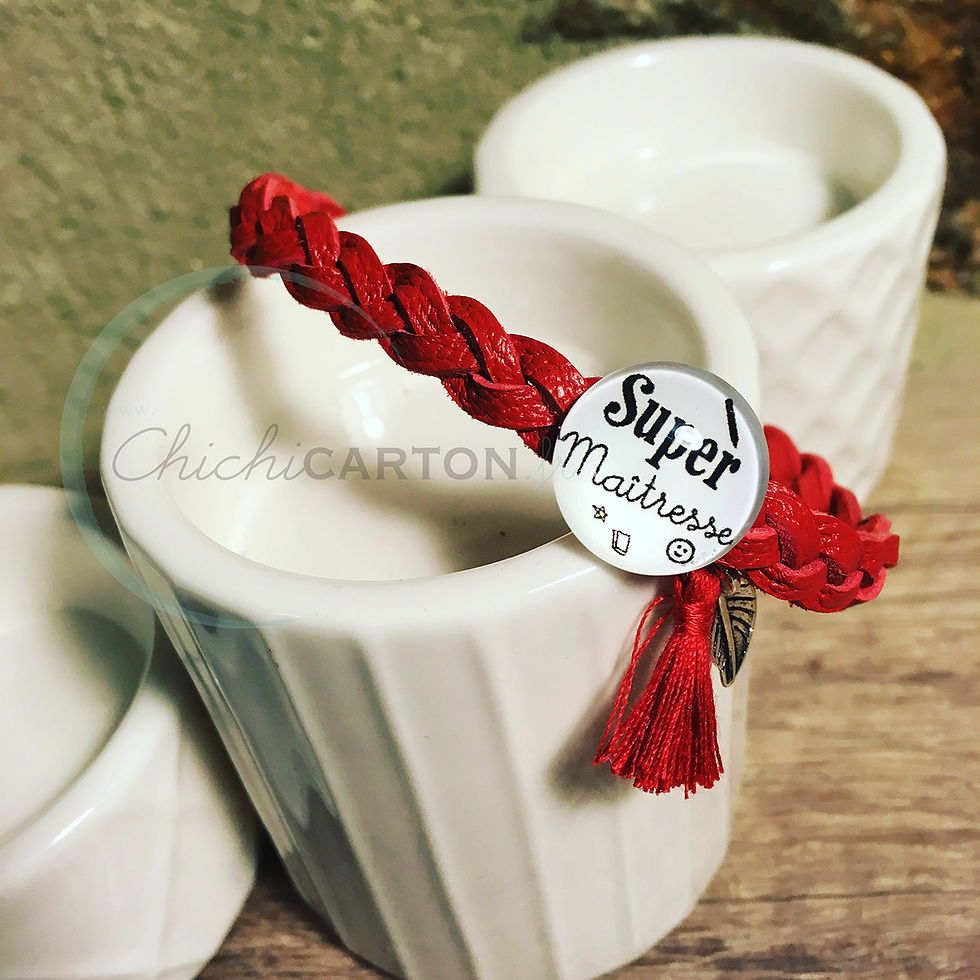 Miniature : Bracelet "super maîtresse" - 3 modèles