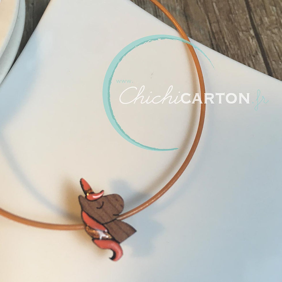 Miniature : Bracelet - Bois coloré