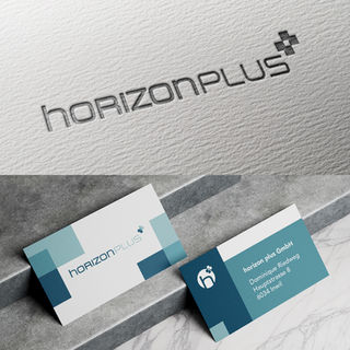 C:C Knöpfel Brand Design Horizon Plus Logo Design und Visitenkarte