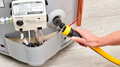 Draining Water Heater