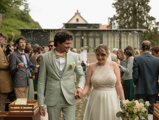 Reportage de mariage dans un domaine typique en Alsace, dans le Bas rhin.