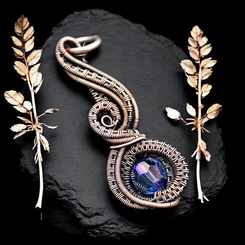 Swirling Drop Pendant PDF Tutorial Nicole Hanna Jewelry