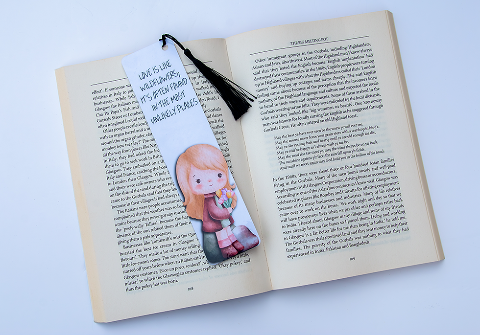 Cute book mark, reading book, bright colours, ADHD, Tassel, education, bed time, work, office, adult, offensive