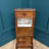 Tall Antique French Walnut Cabinet– Marble Top, 6 Drawers & Hidden Storage