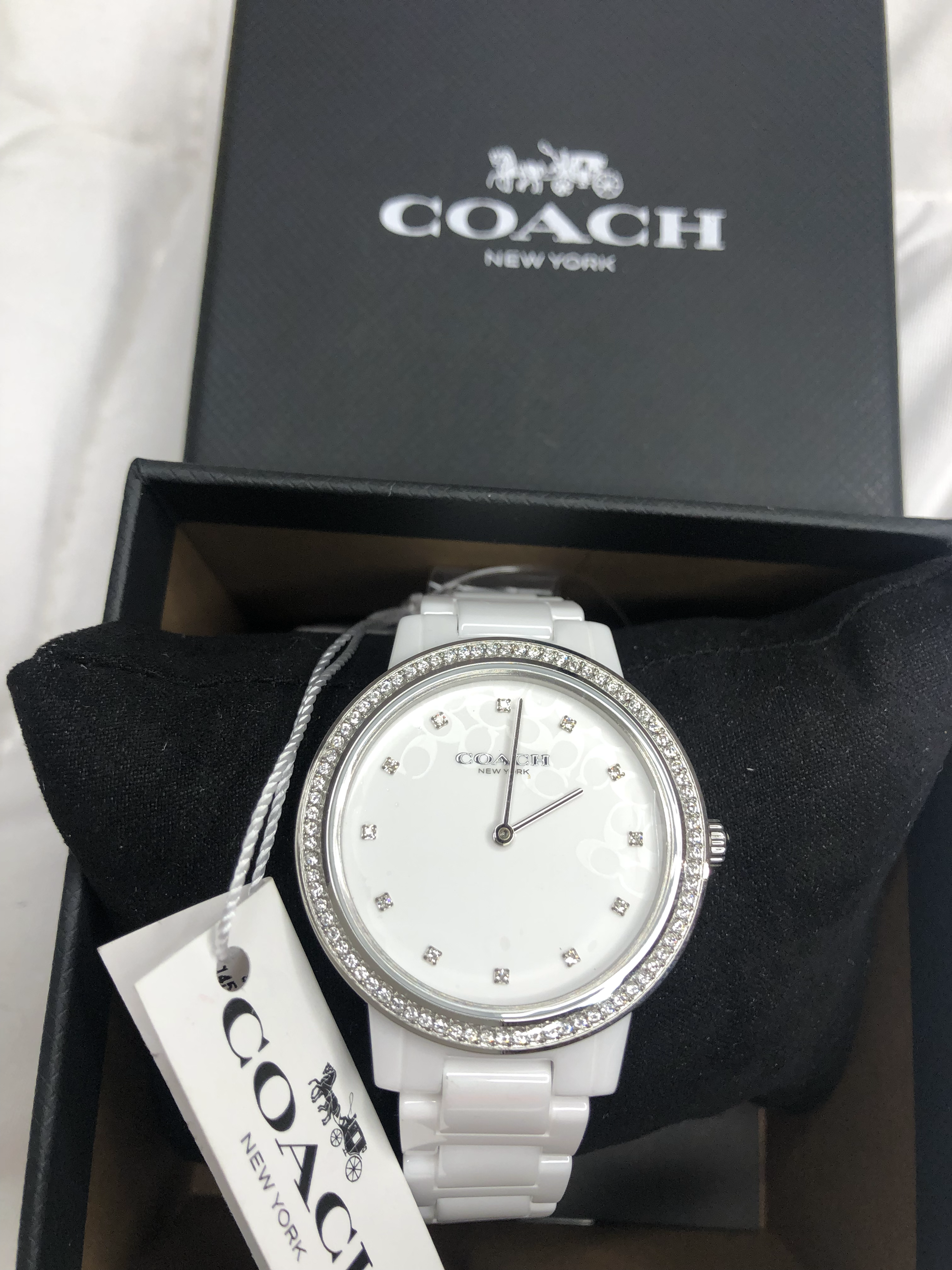 White Women's Coach Watch