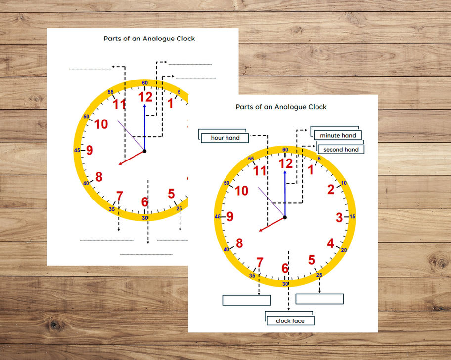 Montessori Time Telling Bundle - Teach Clocks for Kids | Homeschool & Classroom