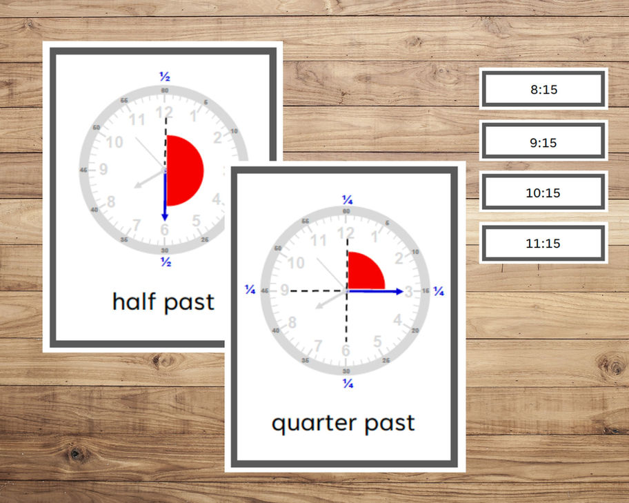 Montessori Time Telling Bundle - Teach Clocks for Kids | Homeschool & Classroom