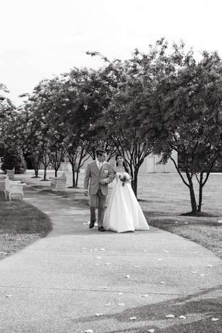 Bride Walking Down Aisle at Morais Vineyards, Richmond Wedding Venue