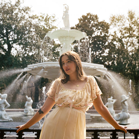 Forsyth Park Film Wedding Portraits — Vintage Gunne Sax Bridal Inspiration in Savannah, GA