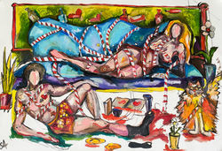 Freedom_in_love_canvas_oil_ink_90-60cm.J