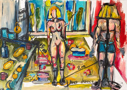 keep_your_distance_paper-oil-ink_59-42cm