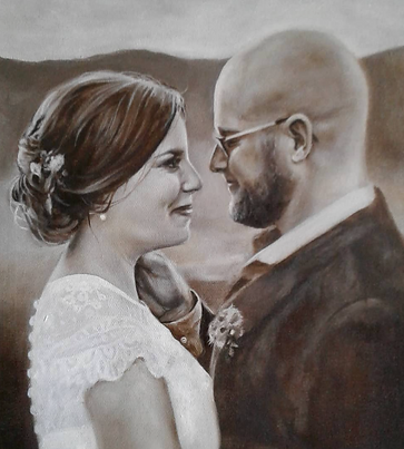 Wedding Portrait Painting Commission