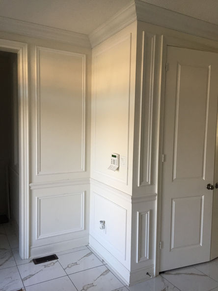Custom crown molding and detailed trim work