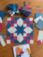 Bloom and Gather Star Block - FQB Featured Quilt Block for March