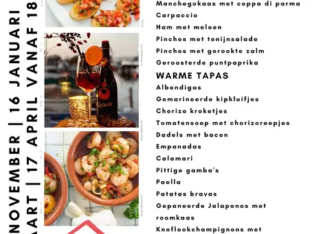 Even weg uit januari: Spaanse avond bij Havenrijk – vrijdag 16 januari 2026