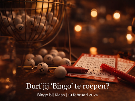 Soms wil je gewoon keihard BINGO roepen | Bingo bij Klaas | 19 februari 2026 | Uitgeest