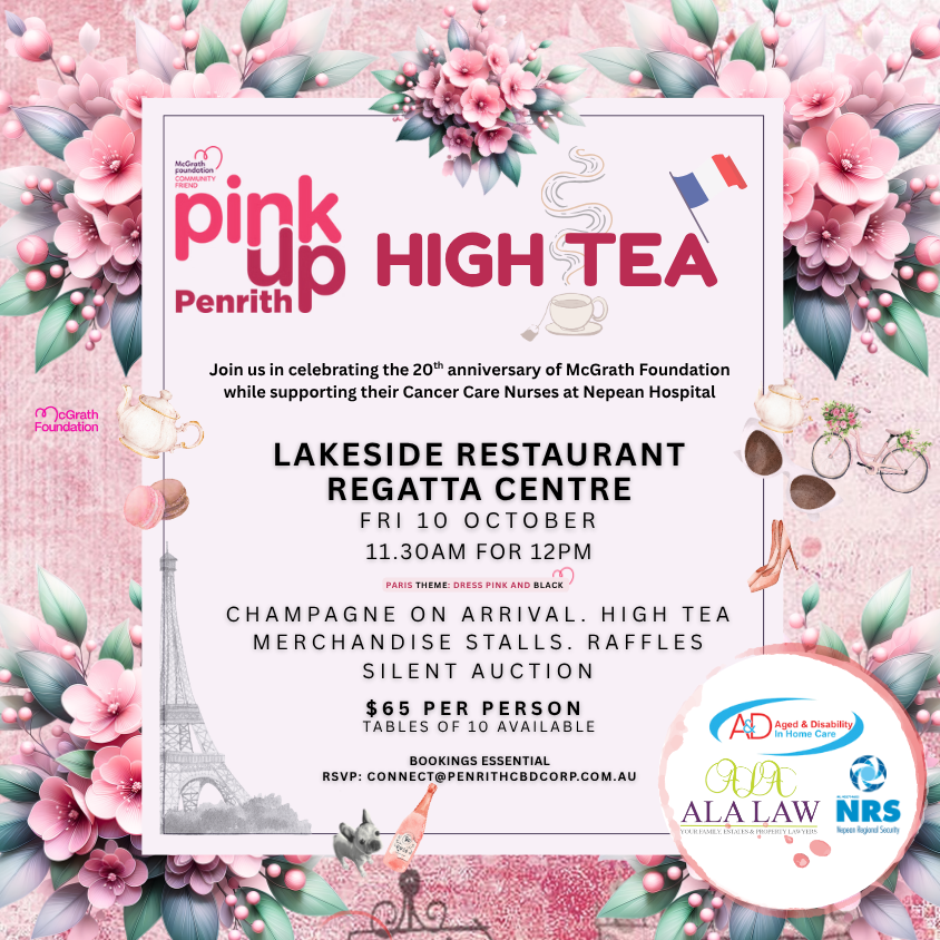Pink Up Penrith High Tea
